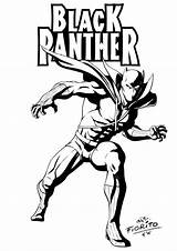 Panther Avengers Wakanda Panthère Blackpanther Chadwick Boseman sketch template