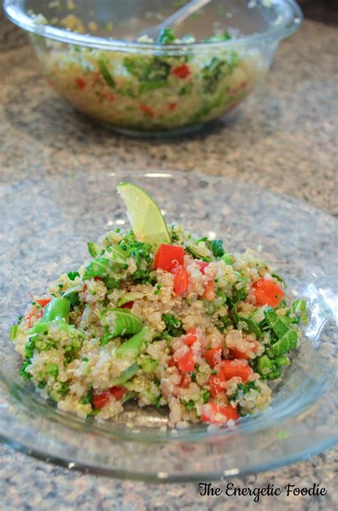 energetic foodie quinoa veggie salad