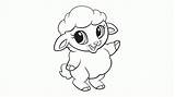 Coloring Baby Sheep Pages Cute Outline Animal Tattoo Dragon Printable Otter Lamb Clipart Sweet Dragoart Kids Cliparts Colouring Print Animated sketch template