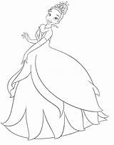 Coloring Tiana Princess Pages Frog Printable Disney Print Color Princesses Clipart Coloringhome Colouring Library Popular sketch template