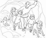 Bear Coloring Cave Pages Hunt Going Drawing Narrow Gloomy Colouring Re Printable Were Teddy Supercoloring Crafts Care Gaan Wij Op sketch template