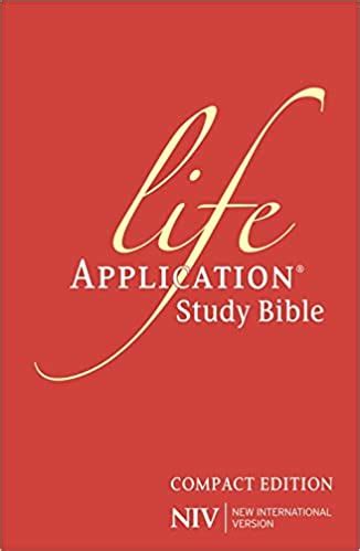 niv compact life application study bible anglicised pink soft tone