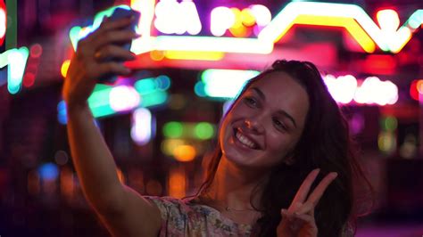 Nighttime Selfie In City Lights Stock Footage Sbv 326895834 Storyblocks