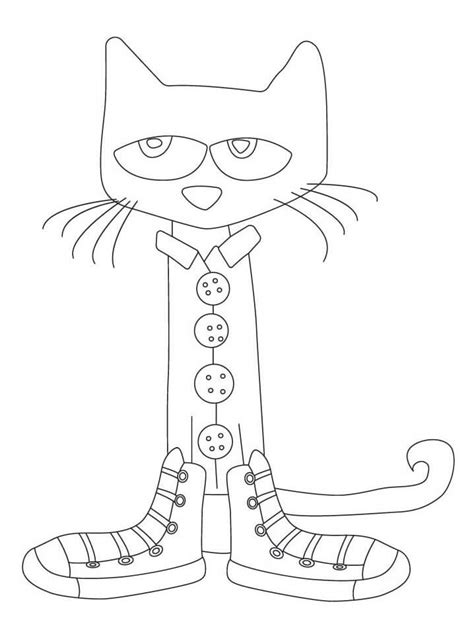 printable pete  cat coloring pages printable word searches