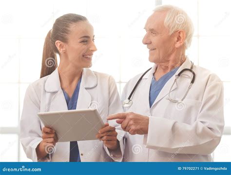 young doctors stock image image  hospital