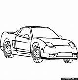 Coloring Nsx Acura Cars Pages Thecolor sketch template