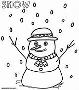 Snow Coloring Pages Print Snowman Sheet sketch template