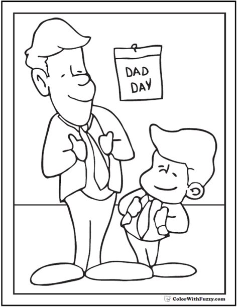 35 fathers day coloring pages print and customize for dad