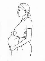 Pregnant Drawing Woman Sketch Realistic Beautiful Line Pencil Illustration Colorful Related Getdrawings Re sketch template
