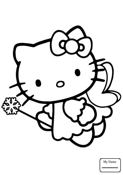 kitty angel coloring pages  getcoloringscom  printable