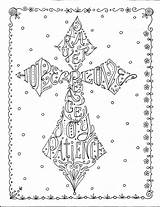 Religious Cruces Yoga Crosses Digi Kreuz sketch template