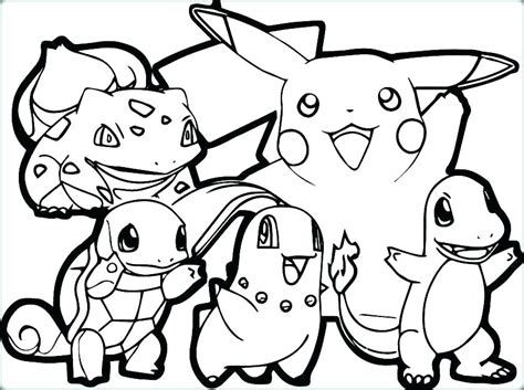 pokemon characters coloring pages  getcoloringscom  printable