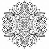 Mandala Coloring Pages Adult Colouring Abstract Books sketch template