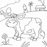 Coloring Pages Cow Farm Kids Field Animal Print Shavuot Printable Color Printables Sheets Activity Them Gif Barn Choose Board Art4kids sketch template