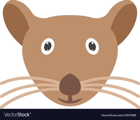 mouse face royalty  vector image vectorstock