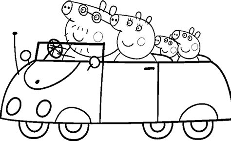 peppa pig   family   colour  picture peppa