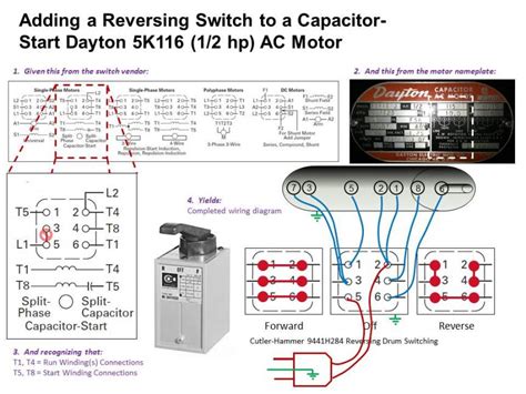 motor reversing switch wiring diagram handmaderied