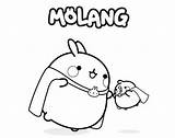 Molang Piu Coloring Pages Superheroes sketch template