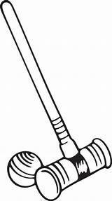 Croquet Clipart Clip Mallet Cliparts Box Text Library Clipground sketch template