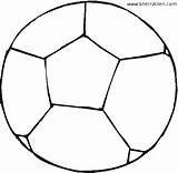 Bola Colorir Futebol Coloriage Football Balle Imprimir Colorier Imprimer Atividades Imprimé sketch template