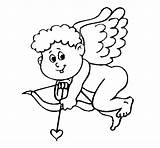 Cupido Cupid Cupidon Colorare Cupidos Colorier Corazon Kids Valentin Coloritou Acolore Coloringpagebook Valentim Descargar Sao sketch template