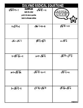 solving square root equations worksheet support worksheet