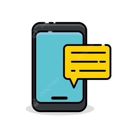 smartphone messages clipart vector phone message vector illustration