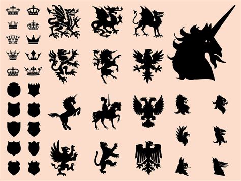 royal symbols vector art graphics freevectorcom