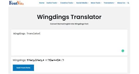 wingdings translator copy paste fontvillacom