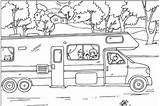 Camper Rv Coloring Pages Summer Trailer Camping Wheel Sheet Vintage Fifth Travel Printable Sheets Kids Nestofposies Fun Pool Template Printables sketch template