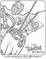 Coloring Tinkerbell Lost Pages Treasure Friends Print Popular Coloringhome sketch template