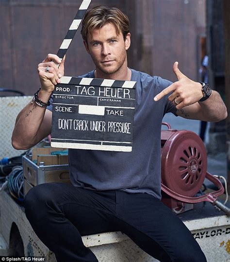 chris hemsworth unveiled as the new face of tag heuer