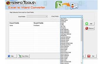 SysInfoTools Excel to vCard Converter screenshot #1