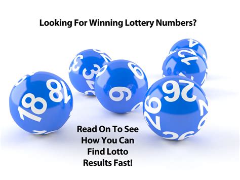 winning lottery numbers read