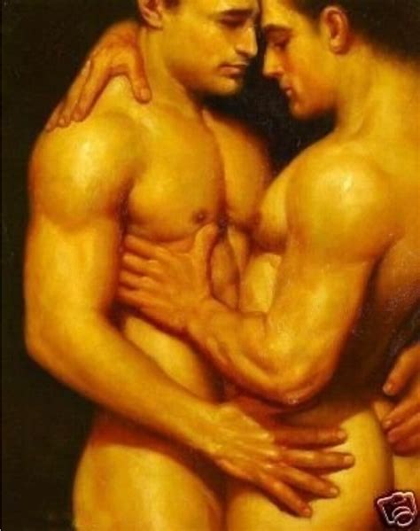 Nude Naked Man Gay Male Art Oil Painting 24x36 Guaranteed