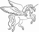 Winged Unicorns Mythical 101coloring 101activity sketch template