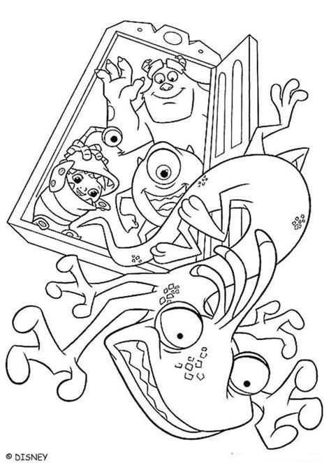 randall  kicked  coloring pages hellokidscom