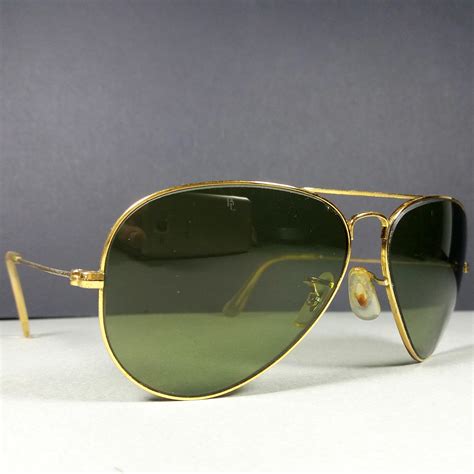 ray ban bandl 58 14 bausch and lomb aviator usa made green sunglasses w