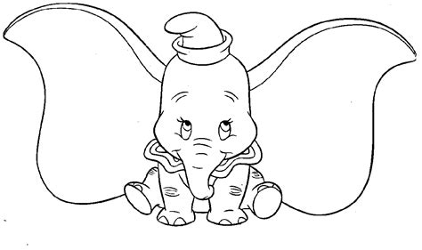 pin  dumbo coloring pages
