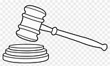 Gavel Judge Coloring Clipart Template Sketch sketch template