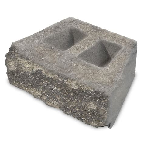 graycharcoal retaining wall block common      actual
