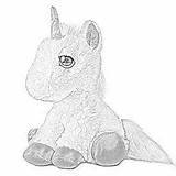 Unicorn Stuffed Coloring Pages Downloadable Filminspector Dreamy Eyes Heavenly Aurora Animal sketch template