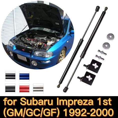 สำหรับ1992 2000 Subaru Impreza 1st Gm Gc Gf ด้านหน้า Hood Bonnet Gas