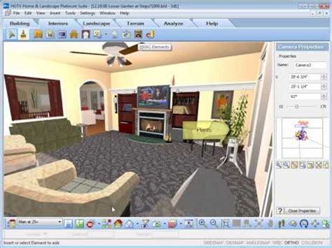 hgtv home design software inserting interior objects youtube