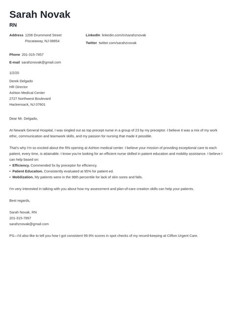 short cover letter  nurse position large portraits popular