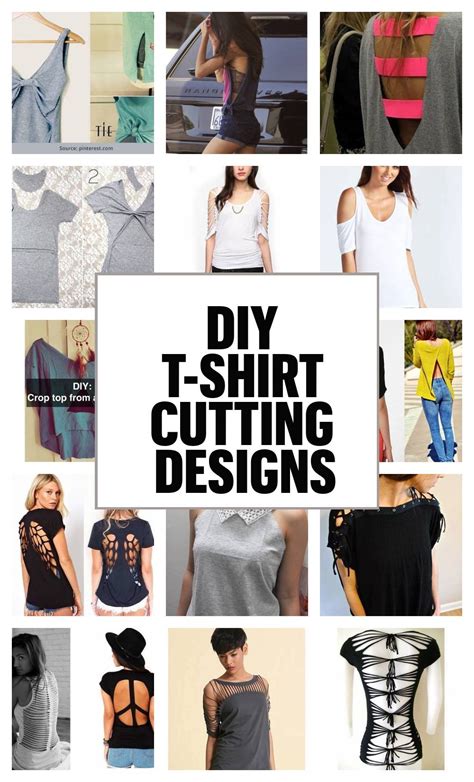 diy  shirt cutting designs