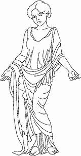 Roman Goddesses Gods Coloring Mythology Pages sketch template