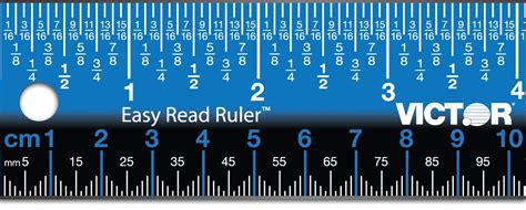 easy read ruler  stainless steel perfect straight edge measuring