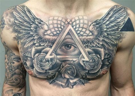 chest tattoos  men cool ideas designs