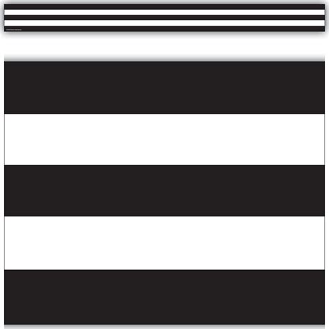 black white stripes straight border trim tcr teacher created